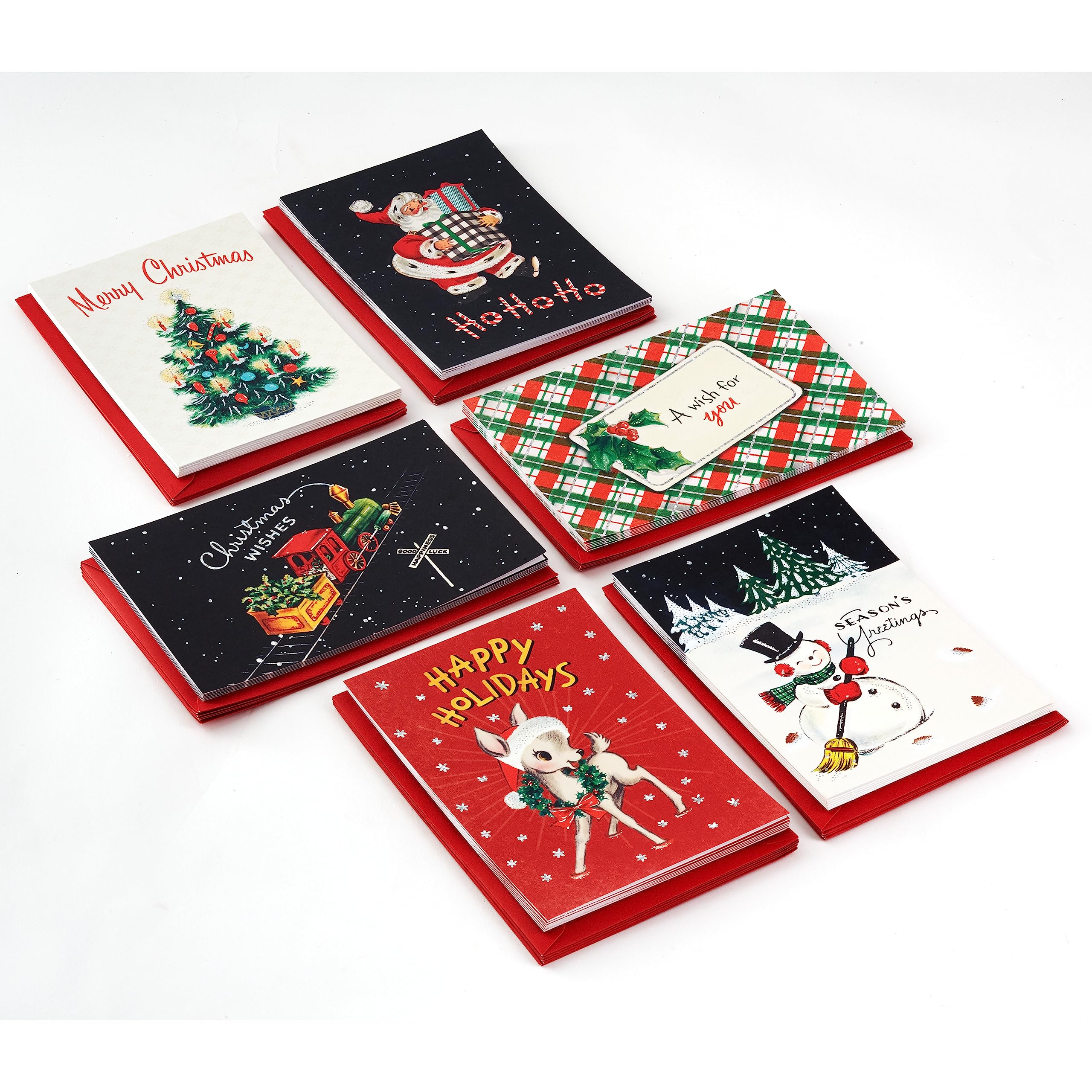 ⭐︎希少 50s USAデッドストック クリスマスカードセット ヴィンテージ USAヴィンテージ1950年代紙ものクリスマスカード｜クリスマスツリー